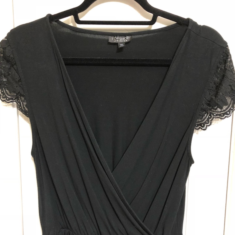 Black lace romper